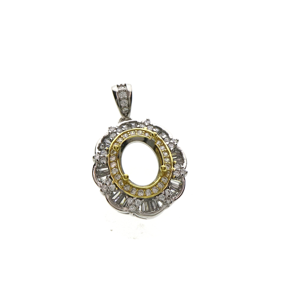 Nhiều Kích Thước Hình Bầu Dục  - đánh giá và giá Bezels Set Pendant