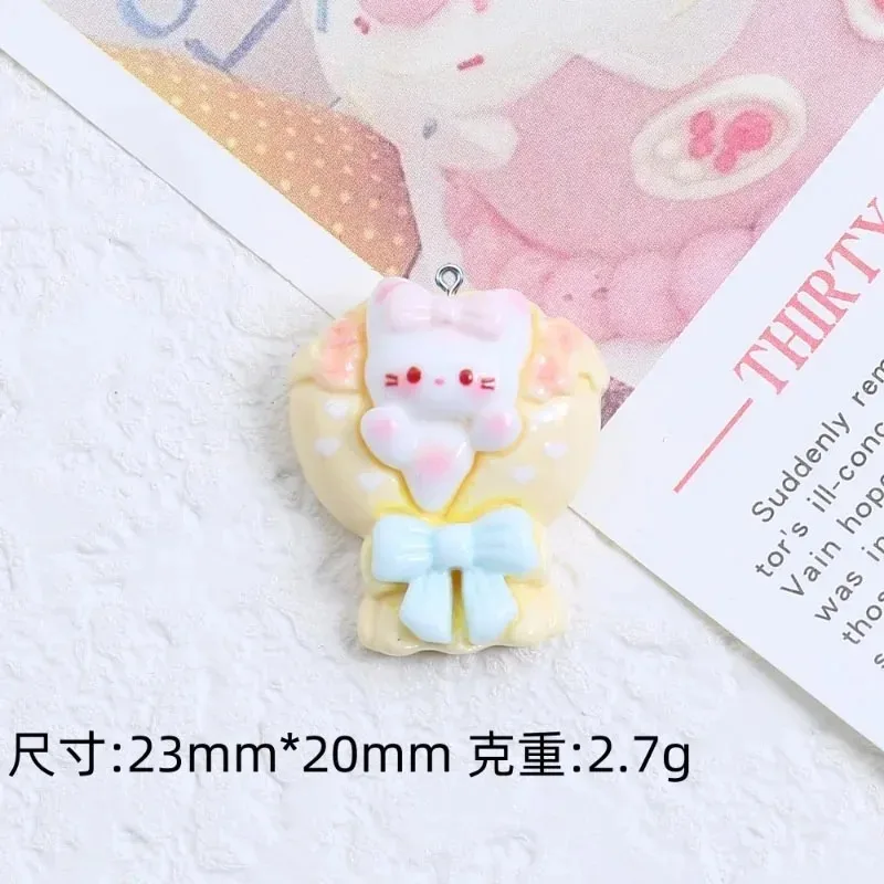 10Pcs Cartoon Kitten Flower Bo - đánh giá và giá Resin Crafts Diy