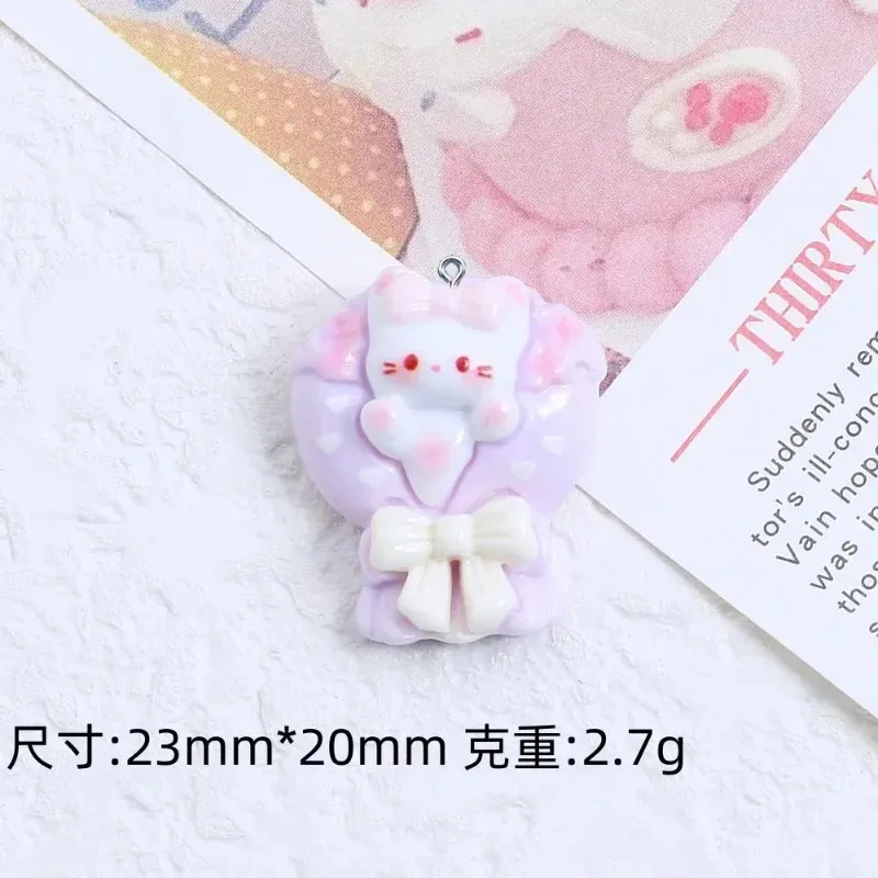 10Pcs Cartoon Kitten Flower Bo - đánh giá và giá Resin Crafts Diy