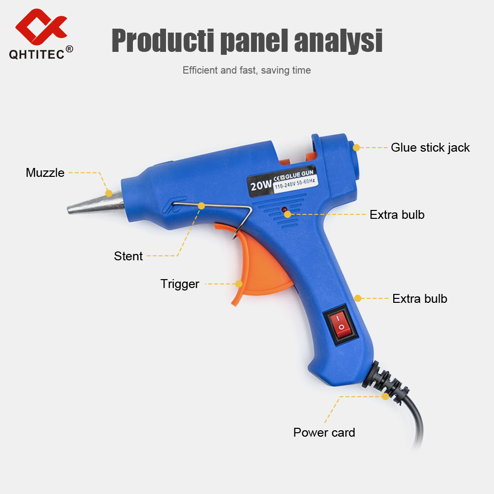 JCD 20W Hot Melt Glue Gun With - đánh giá và giá Heat Gun Small