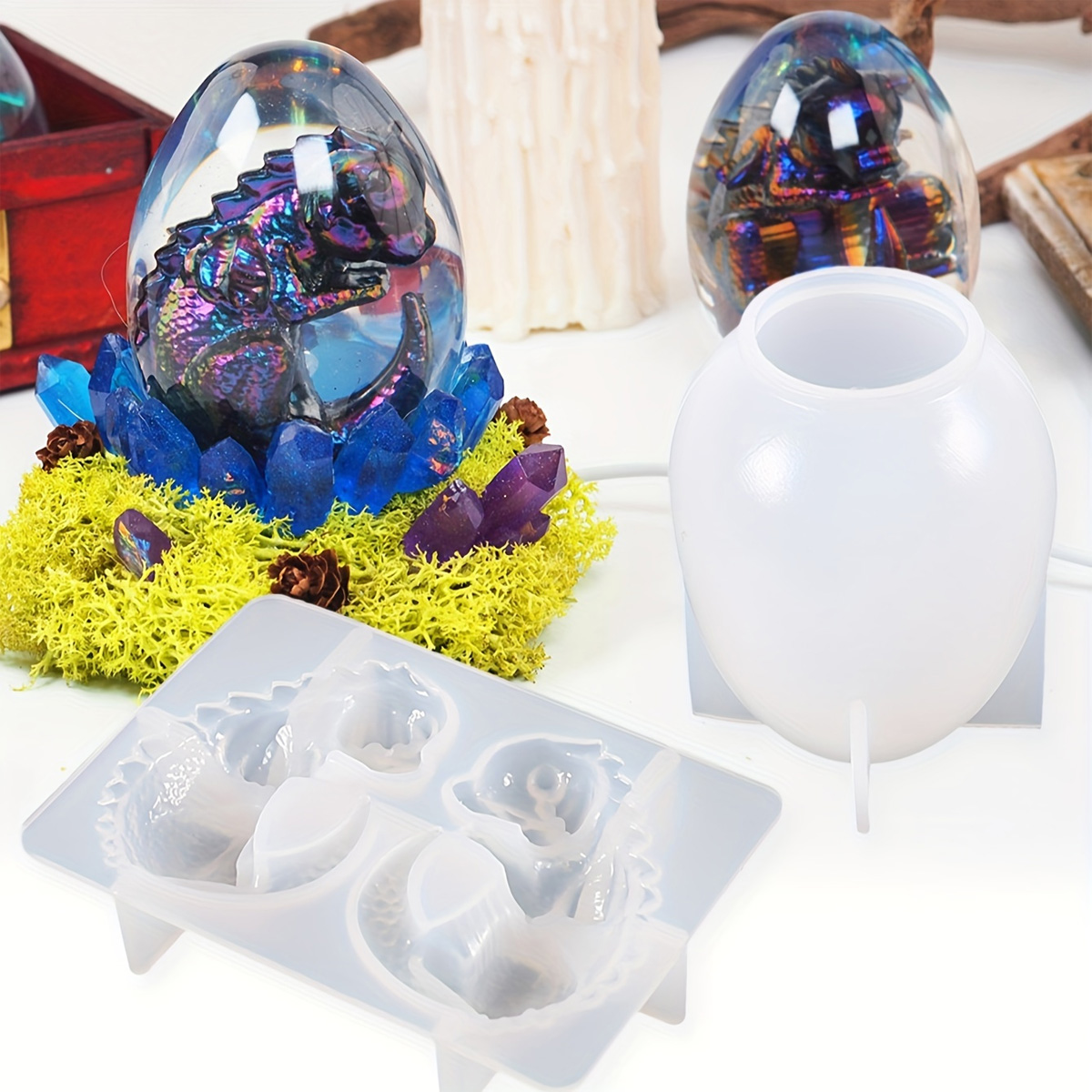 Silicone Dragon Egg Molds, 2-P - đánh giá và giá Resin Craft Ideas