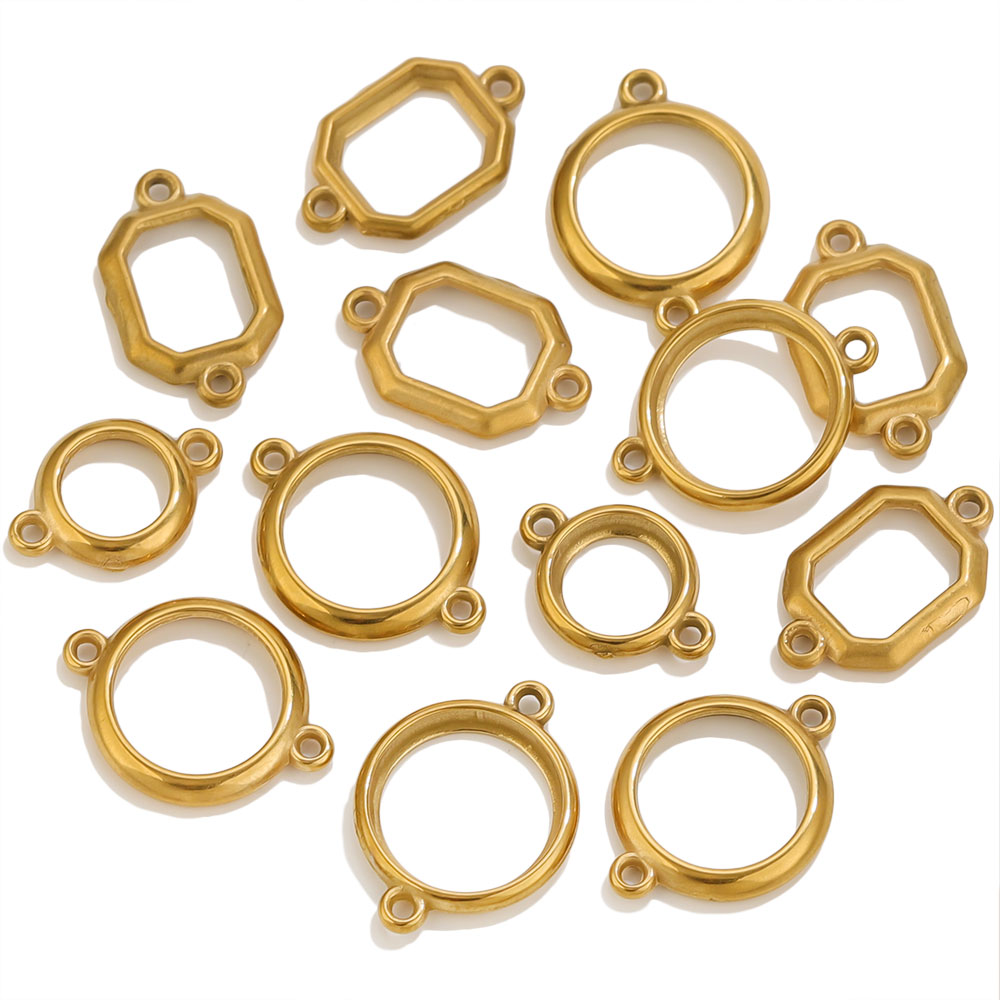 10Pcs Stainless Steel Hollow D - đánh giá và giá Bezels Set Pendant