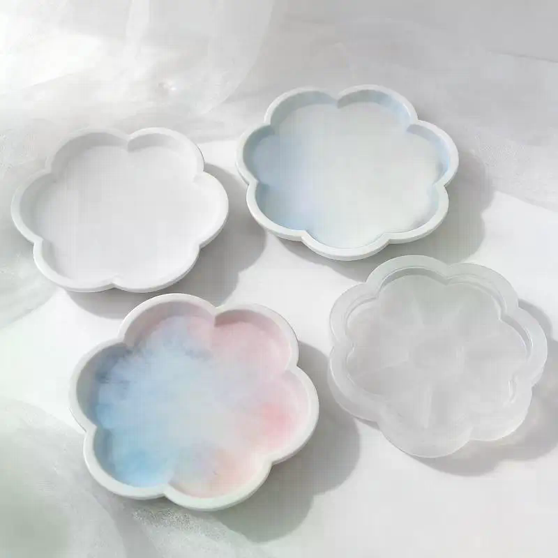 Flower/Round Shape Tray Silico - đánh giá và giá Resin Craft Ideas